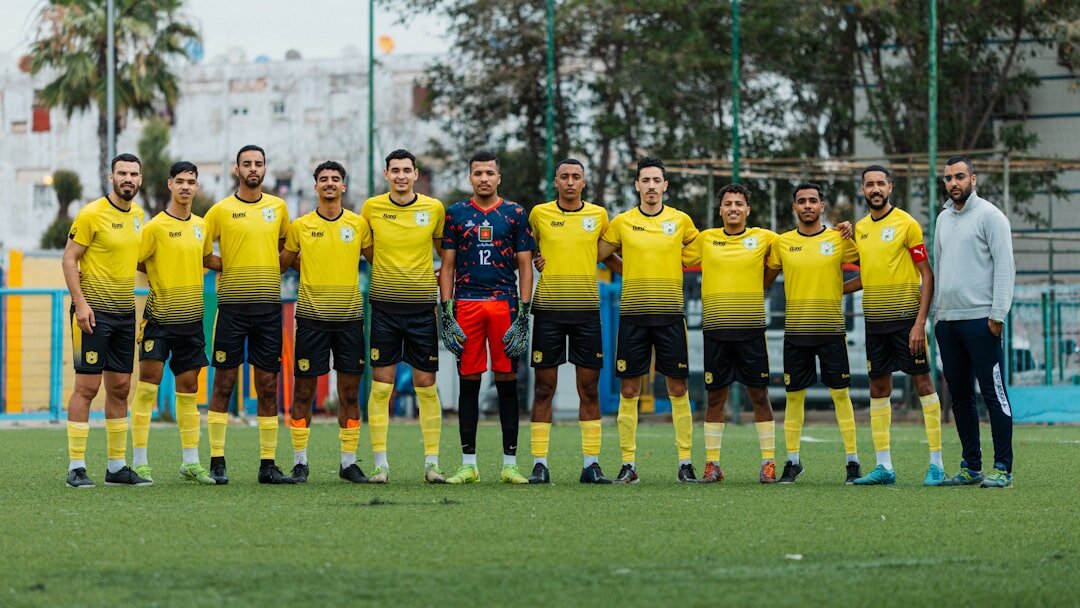 Equipe de jornalistas esportivos brasileiros reunidos