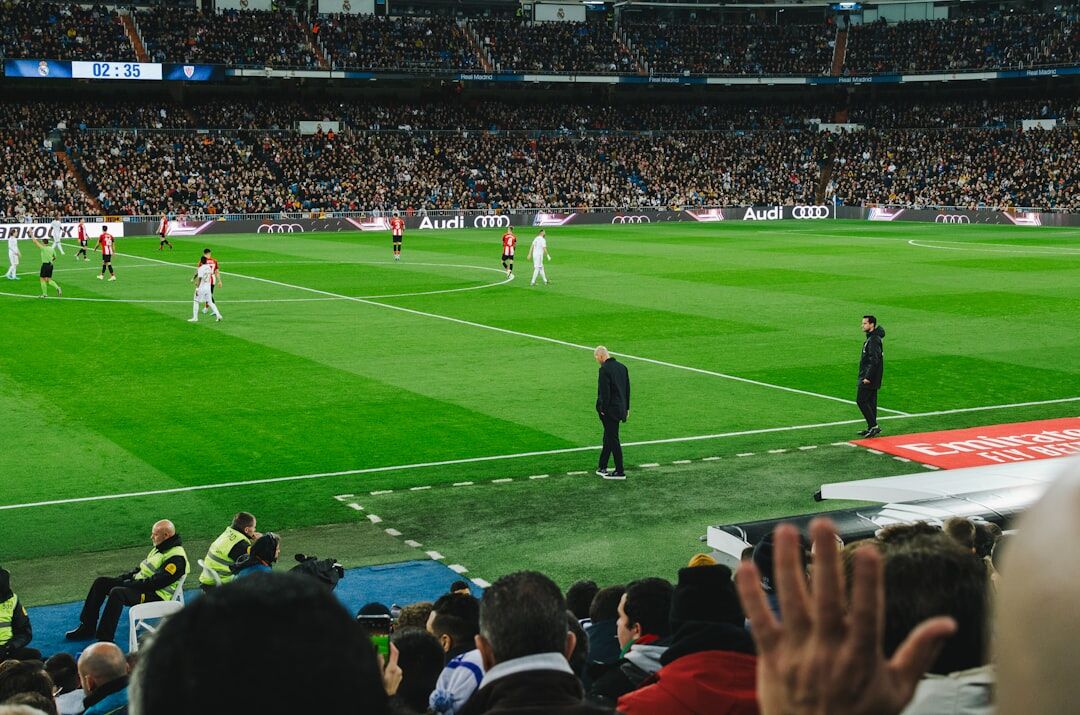 soccer match in stadium
